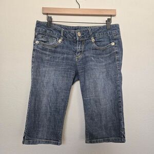Rewind Y2K Low Waist Denim Capri Pants jorts size small